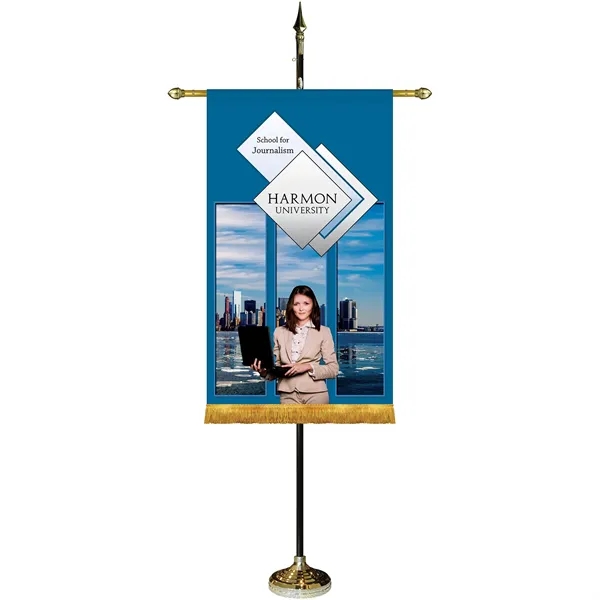 Custom Premium Straight Cut and Fringed Gonfalon 30" x 48" with... from ASI 80228 Quinn