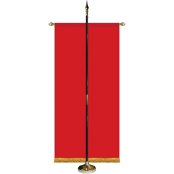 36" x 72" Premium Custom Digitally Printed Gonfalon Straight Cut Banner... from ASI 80228 Quinn