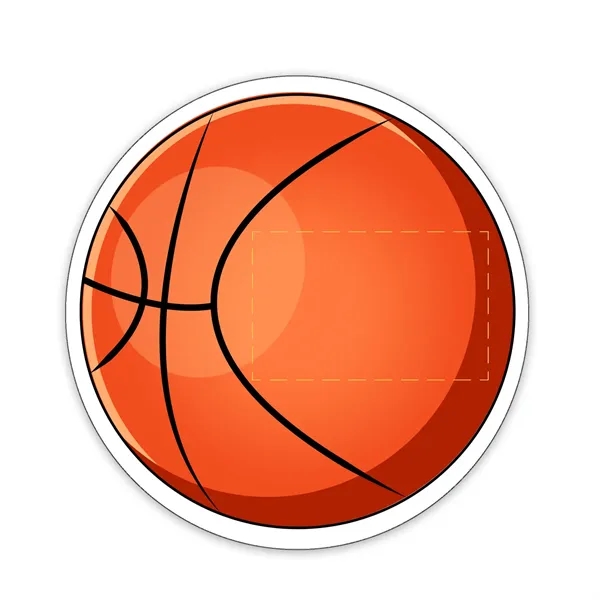 3"H x 3"W 35 mil Basketball shaped magnet that's made in... from ASI 54040 Fey Promo / Magna-Tel by Fey