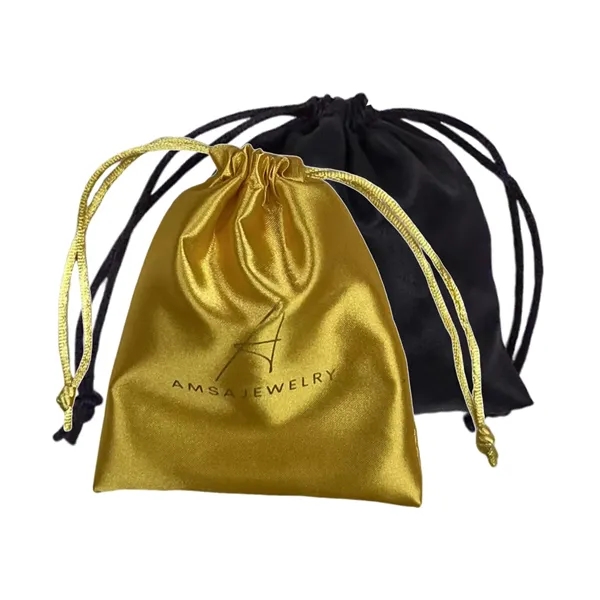 Satin drawstring pouch plus 1c1p silkscreen imprint plus standard shipping to... from ASI 37218 Athena Promo (tm)
