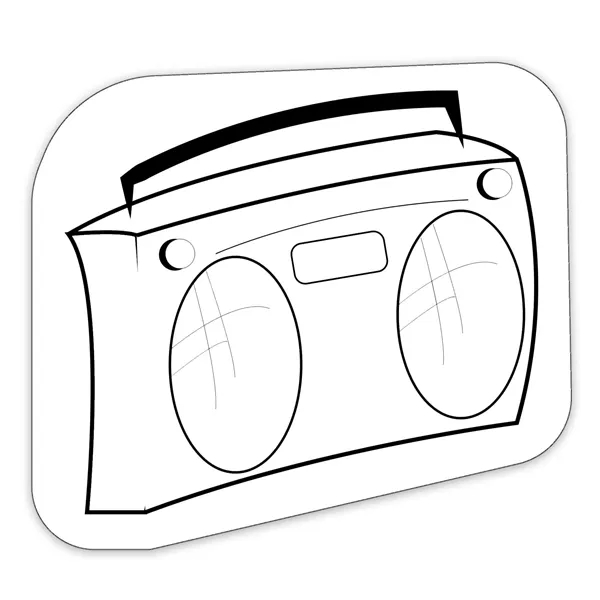 35 mil Boombox shaped magnet that's made in the USA and... from ASI 54040 Fey Promo / Magna-Tel by Fey