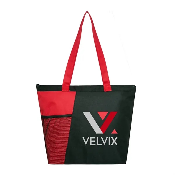 Tote bag made of 600 denier polyester with zipper top and... from ASI 39820 Opusline (Benmex) / Opus Line