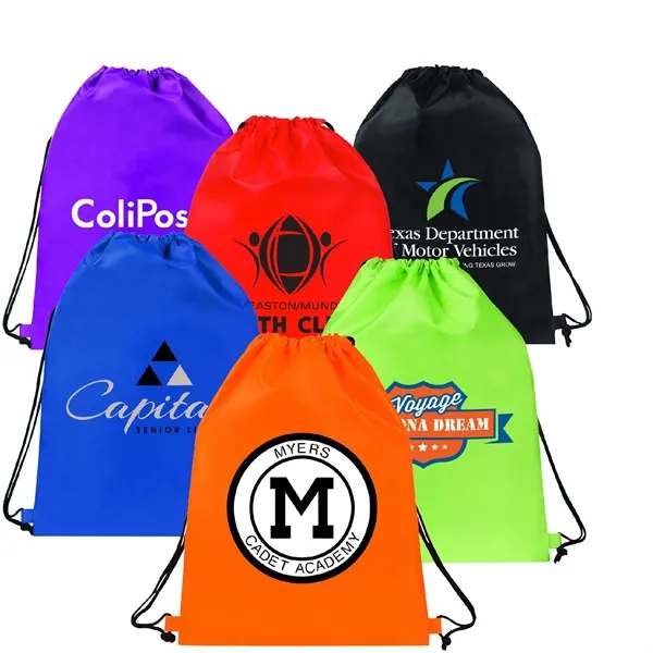 210D drawstring backpack with large imprint area and easy to adjust... from ASI 39820 Opusline (Benmex) / Opus Line