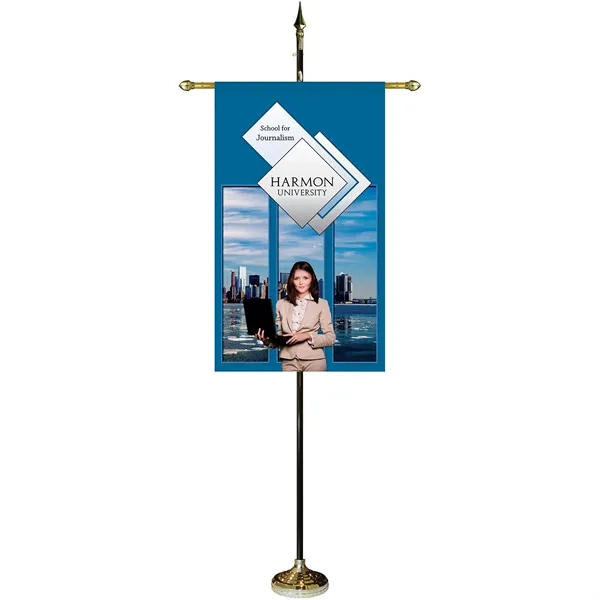 30" x 48" Premium Custom Digitally Printed Gonfalon Straight Cut Banner... from ASI 80228 Quinn