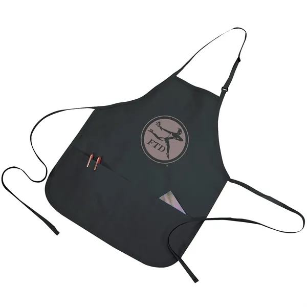 20"W x 24"H polyester cotton adjustable apron with two pockets and... from ASI 39820 Opusline (Benmex) / Opus Line