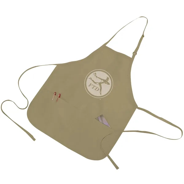 20"W x 24"H polyester cotton adjustable apron with two pockets and... from ASI 39820 Opusline (Benmex) / Opus Line
