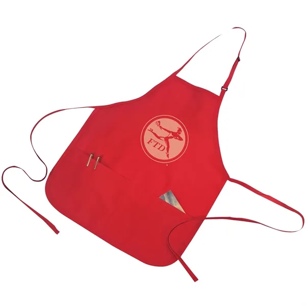 20"W x 24"H polyester cotton adjustable apron with two pockets and... from ASI 39820 Opusline (Benmex) / Opus Line