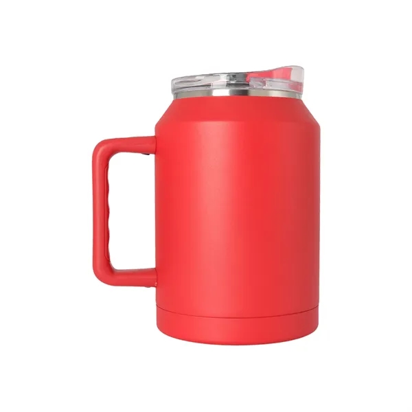 50oz - Stainless Double Wall Handle Big Jug, pop-top, spill-proof straw... from ASI 74741 NVS Promo Designs, Inc. / NVS Promo