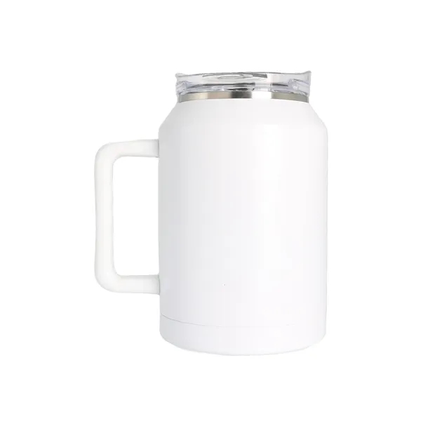 50oz - Stainless Double Wall Handle Big Jug, pop-top, spill-proof straw... from ASI 74741 NVS Promo Designs, Inc. / NVS Promo
