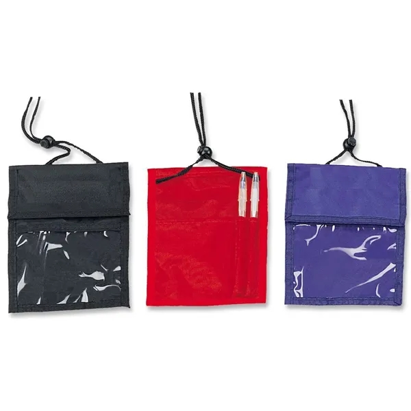 Nylon badge holder features numerous pockets for convenience and pen logs.... from ASI 39820 Opusline (Benmex) / Opus Line