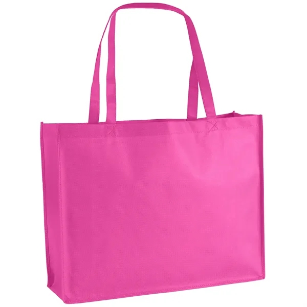 Non-Woven Polypropylene Tote with strong stitched seams and side/bottom gussets.... from ASI 37940 Bag Makers Inc