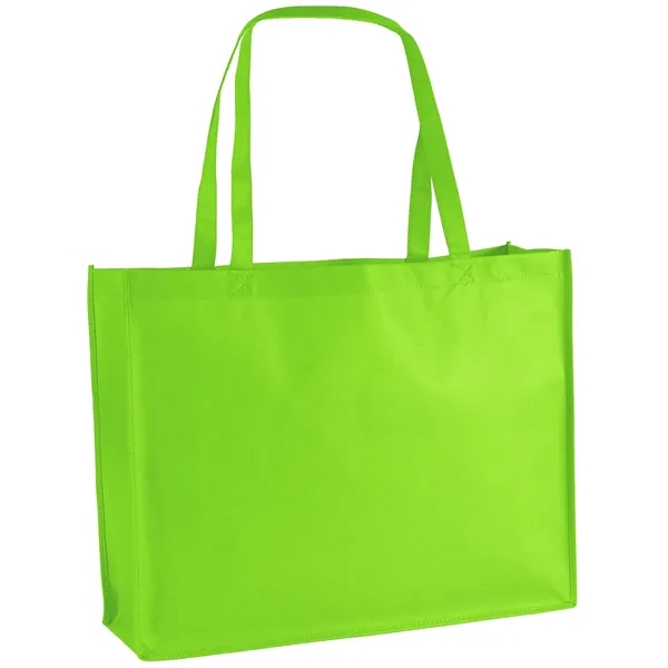 Non-Woven Polypropylene Tote with strong stitched seams and side/bottom gussets.... from ASI 37940 Bag Makers Inc