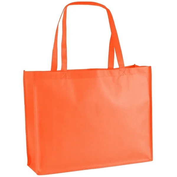 Non-Woven Polypropylene Tote with strong stitched seams and side/bottom gussets.... from ASI 37940 Bag Makers Inc