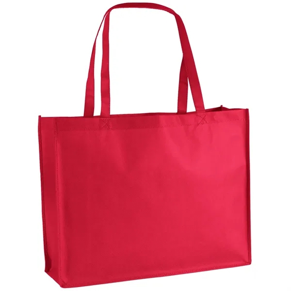 Non-Woven Polypropylene Tote with strong stitched seams and side/bottom gussets.... from ASI 37940 Bag Makers Inc
