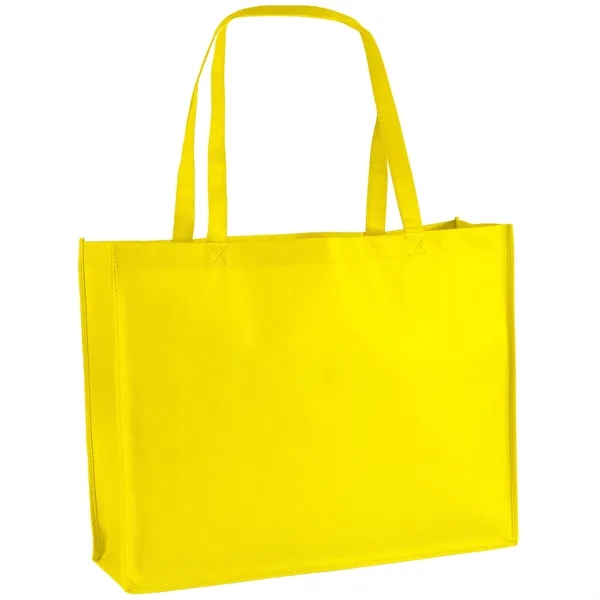 Non-Woven Polypropylene Tote with strong stitched seams and side/bottom gussets.... from ASI 37940 Bag Makers Inc