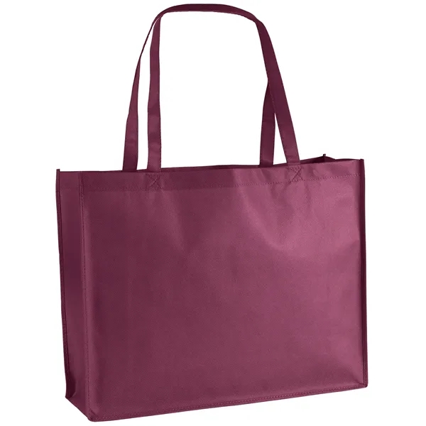 Non-Woven Polypropylene Tote with strong stitched seams and side/bottom gussets.... from ASI 37940 Bag Makers Inc
