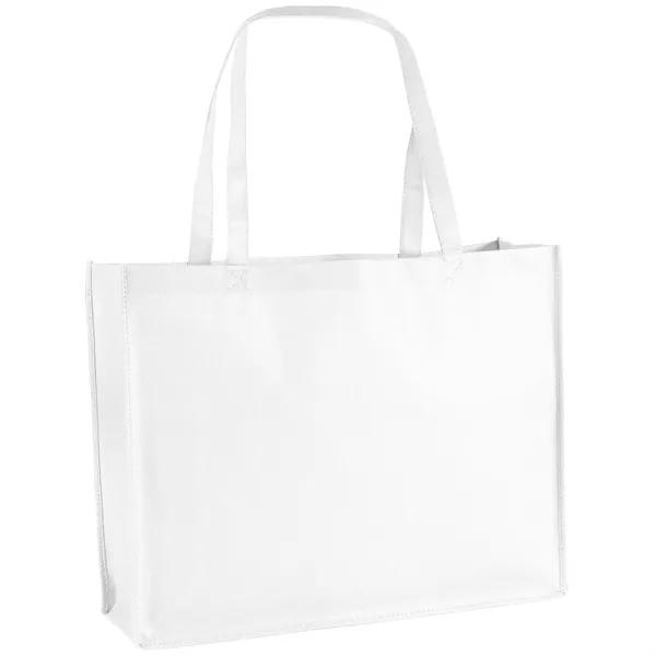 Non-Woven Polypropylene Tote with strong stitched seams and side/bottom gussets.... from ASI 37940 Bag Makers Inc