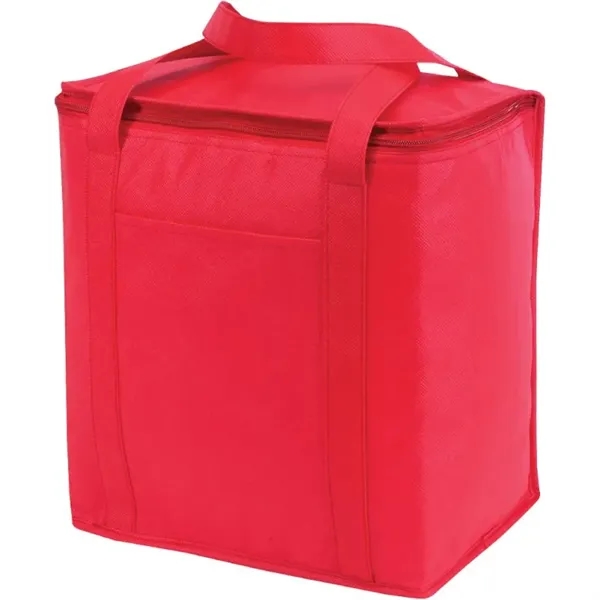 Non-woven polypropylene cooler tote bag with large insulated main compartment with... from ASI 39820 Opusline (Benmex) / Opus Line