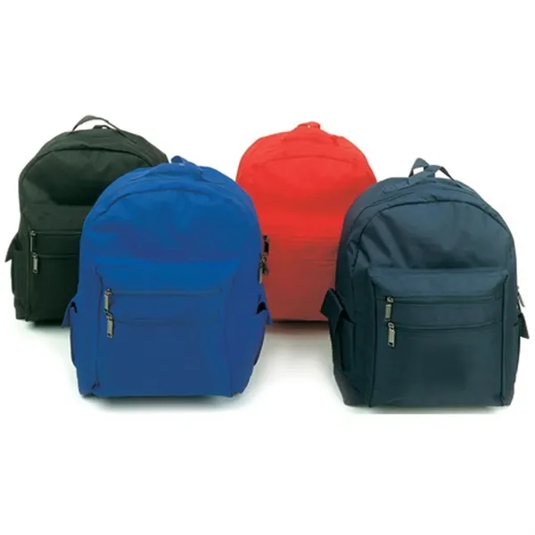 Backpack with adjustable padded back straps, double zippered main compartment and... from ASI 39820 Opusline (Benmex) / Opus Line