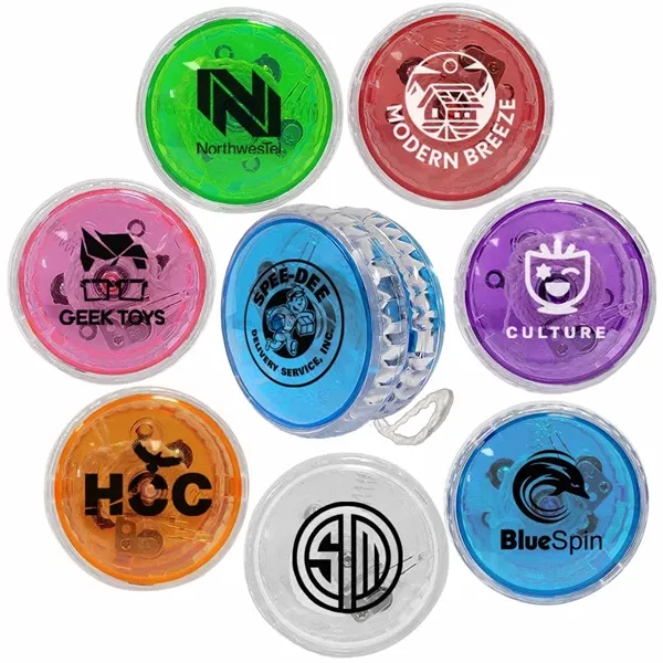 Fun light up yo-yo, in bright colors. Diameter 2 1/4" -... from ASI 45100 Chulani Promotional Products, Inc / Competitive Edge Innovations/Chulani