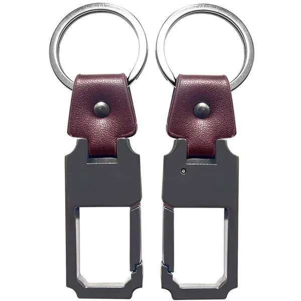 Metal Leather Keychain... from ASI 74585 Nu Promo International / Nu Promo Line