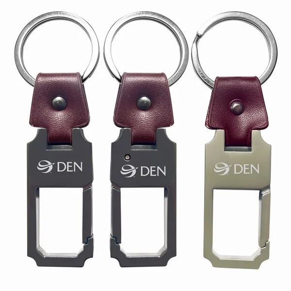 Metal Leather Keychain... from ASI 74585 Nu Promo International / Nu Promo Line