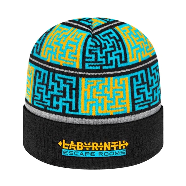 Custom knit acrylic elite cap with cuff.... from ASI 43792 Cap America Inc