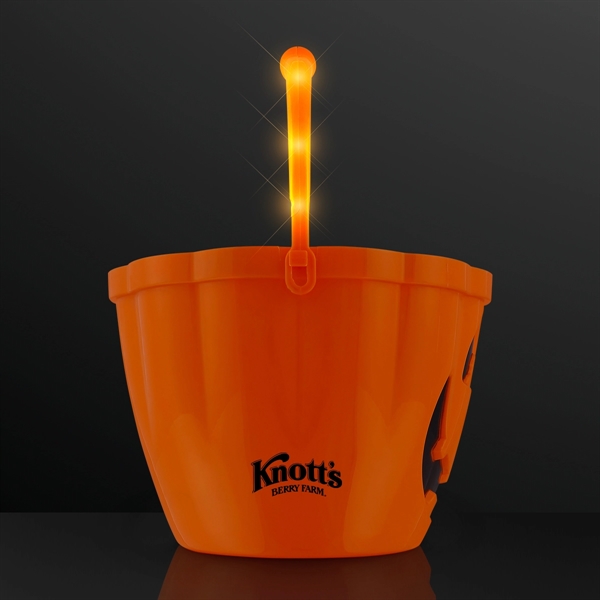 Pumpkin Light Handle Halloween Bucket; Blank & Imprinted Pricing... from ASI 34194 ALightPromos
