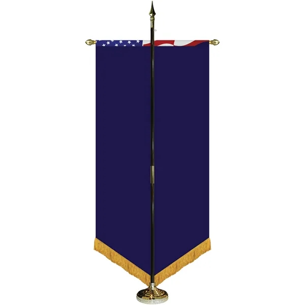 36" x 72" Premium Custom Digitally Printed Gonfalon V-Cut Banner with... from ASI 80228 Quinn