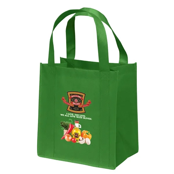 Non-Woven Polypropylene grocery tote with dual reinforced handles.... from ASI 37940 Bag Makers Inc