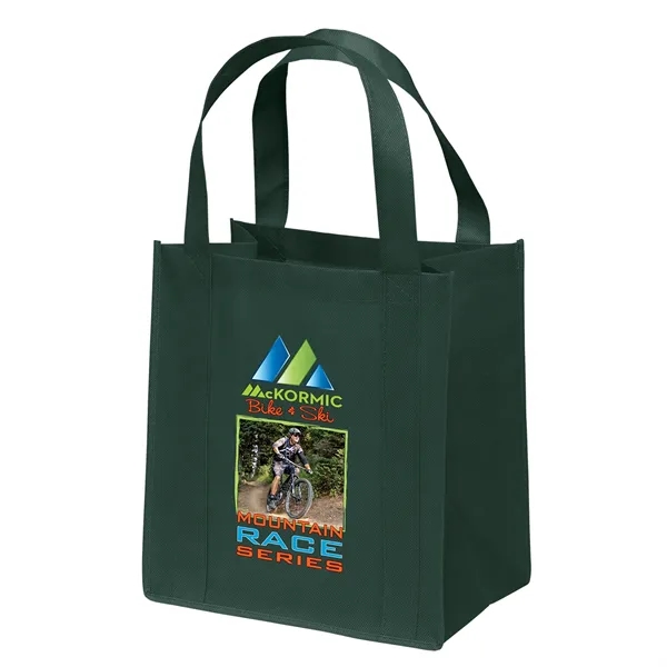 Non-Woven Polypropylene grocery tote with dual reinforced handles.... from ASI 37940 Bag Makers Inc