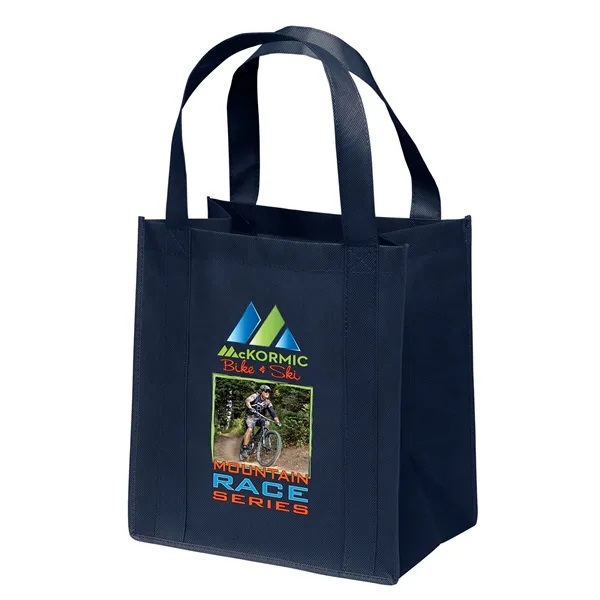 Non-Woven Polypropylene grocery tote with dual reinforced handles.... from ASI 37940 Bag Makers Inc