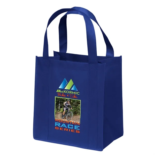 Non-Woven Polypropylene grocery tote with dual reinforced handles.... from ASI 37940 Bag Makers Inc