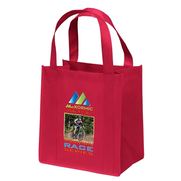 Non-Woven Polypropylene grocery tote with dual reinforced handles.... from ASI 37940 Bag Makers Inc