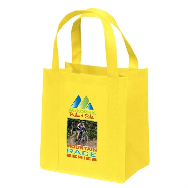 Non-Woven Polypropylene grocery tote with dual reinforced handles.... from ASI 37940 Bag Makers Inc