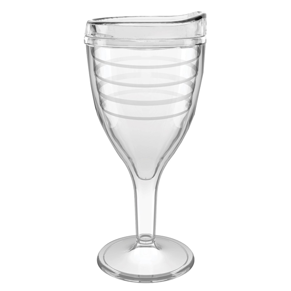 12 oz. double-wall insulated SAN plastic Double Wall Wine Goblet.... from ASI 73871 Next Promotions LLC