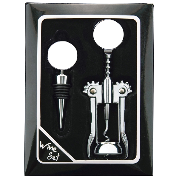 Circle wine stopper and opener set.... from ASI 73871 Next Promotions LLC