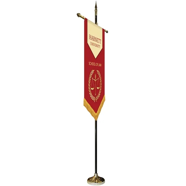 30" x 48" Premium Custom Digitally Printed Gonfalon V-Cut Banner with... from ASI 80228 Quinn