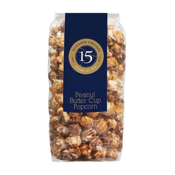 Contemporary Popcorn Gift Bag with Peanut Butter Cup Popcorn (8.5 oz).... from ASI 71685 Midnite Snax®