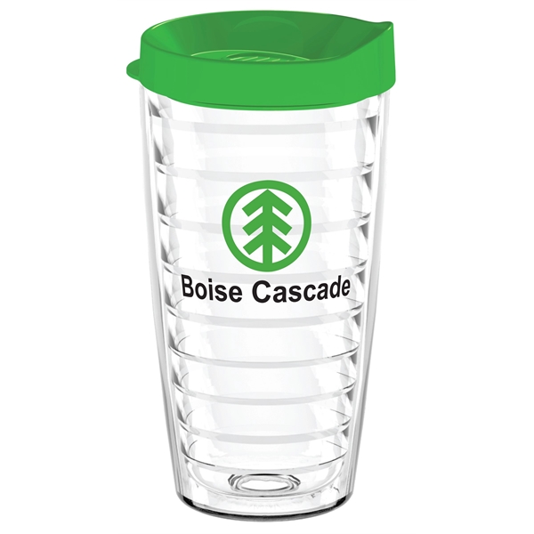 16oz. double-wall insulated tumbler with promotional grade construction. Includes snap-on, thumb... from ASI 73871 Next Promotions LLC / Next Products LLC