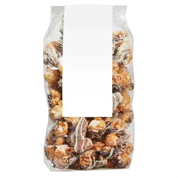 Contemporary Popcorn Gift Bag with Chocolate Pretzel Popcorn (8.5 oz). ... from ASI 71685 Midnite Snax®