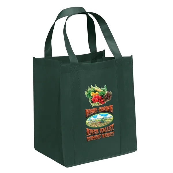 Non-Woven Polypropylene grocery tote with dual reinforced handles.... from ASI 37940 Bag Makers Inc