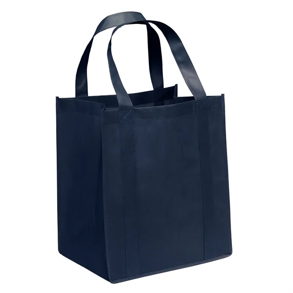 Non-Woven Polypropylene grocery tote with dual reinforced handles.... from ASI 37940 Bag Makers Inc
