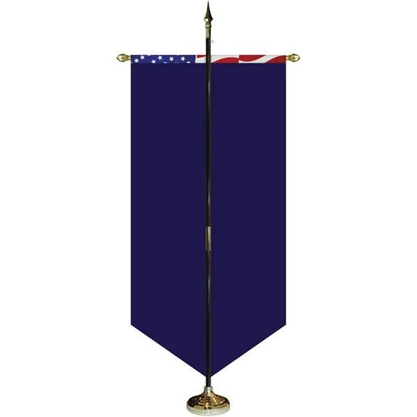 36" x 72" Premium Custom Digitally Printed Gonfalon V-Cut Banner with... from ASI 80228 Quinn