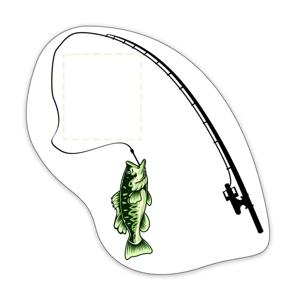 35 mil fish and fishing pole shaped magnet that's made in... from ASI 54040 Fey Promo / Magna-Tel by Fey