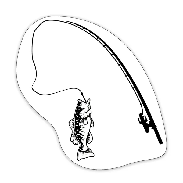 35 mil fish and fishing pole shaped magnet that's made in... from ASI 54040 Fey Promo / Magna-Tel by Fey