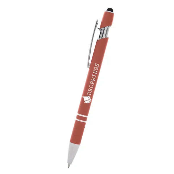 Plunger-action Lexington incline stylus pen with a rubberized barrel.... from ASI 61125 Hit Promotional Products / Hit®