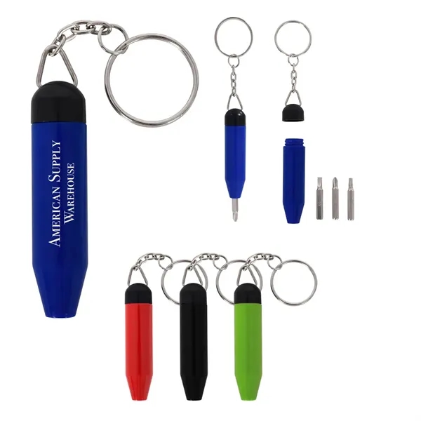 Mini tool keychain kit with a flathead screwdriver.... from ASI 61125 Hit Promotional Products / Hit®