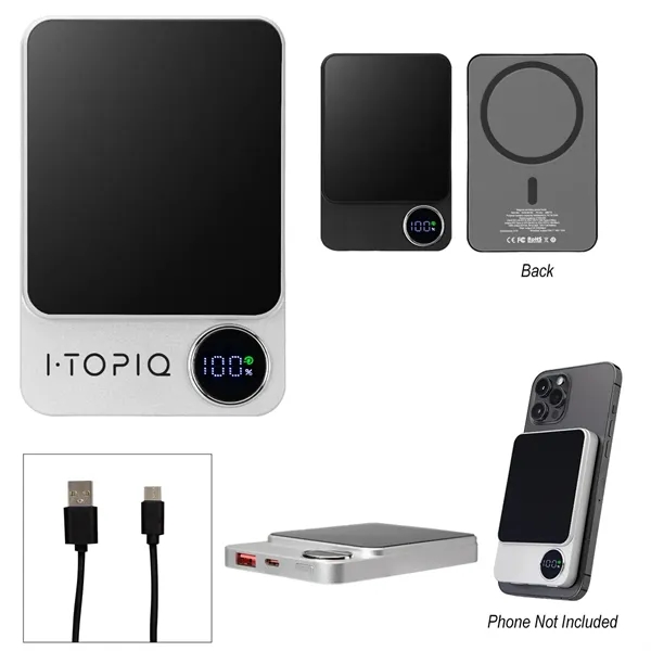 15-watt power bank with magnetic backing.... from ASI 61125 Hit Promotional Products / Hit®