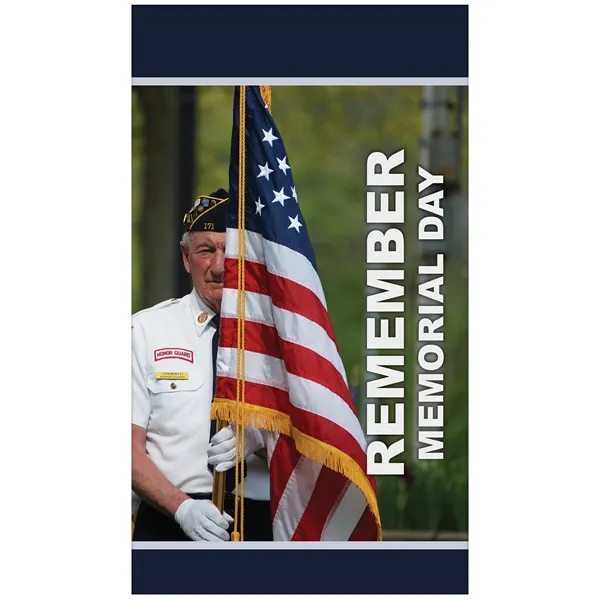 36" x 60" Premium Custom Digitally Printed Gonfalon Straight Cut Banner... from ASI 80228 Quinn